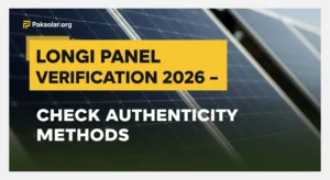 Read more about the article Longi Panel Verification 2026| Identify Authentic Solar Panels & Avoid fake labels