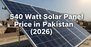 Read more about the article 540 Watt Solar Panel Price in Pakistan (2026): Today’s Rates & Buying Guide