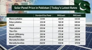Read more about the article Solar Panel Price in Pakistan: Complete Pricing Guide with Brands, System Costs & ROI Analysis