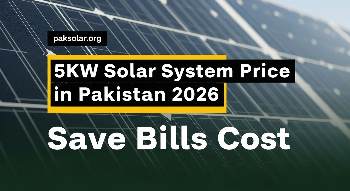 Read more about the article 5KW Solar System Price in Pakistan 2026| Complete Cost Breakdown Stop Overpaying!