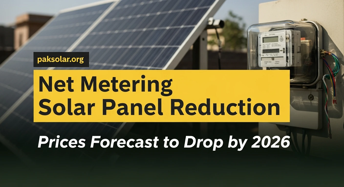 Read more about the article Net Metering Solar Panel Prices Reduction 2026| Pakistan Complete Guide
