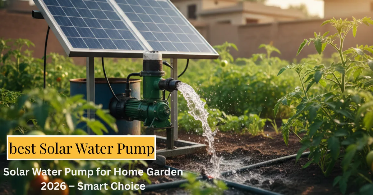 Read more about the article Solar Water Pump for Home Garden 2026 – Setup, Price & Benefits