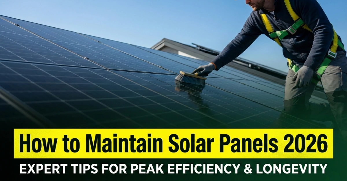 Read more about the article How to Maintain Solar Panels 2026: Cleaning Guide & Annual Maintenance Checklist for Pakistan