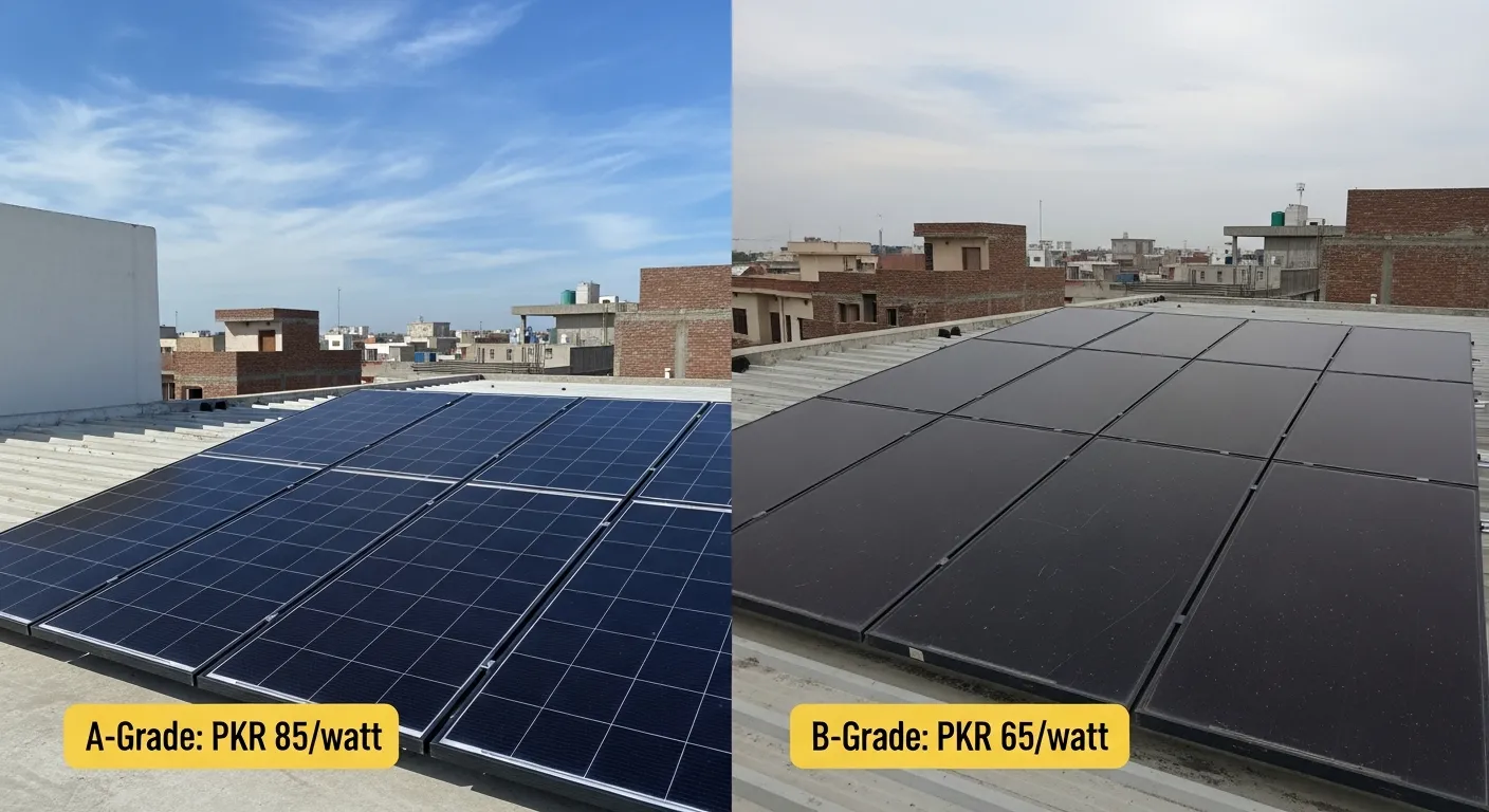 Read more about the article A-Grade vs B-Grade Solar Panel Pricing in Pakistan: Which Should You Buy in 2026?